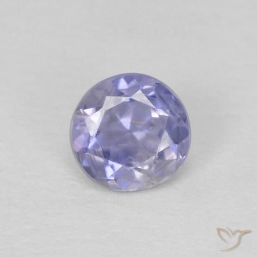0.19ct طبيعي أرجوانى غامق إيوليت, دائري, قليلا جدا