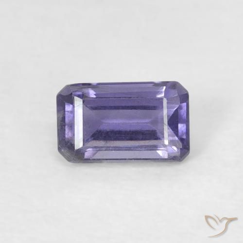 0.29ct طبيعي أزرق فضى إيوليت, قص الزمرد, قليلا جدا