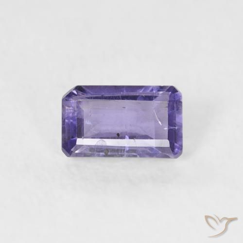 0.24ct طبيعي بنفسجى متوسط إيوليت, قص الزمرد, VS-SI