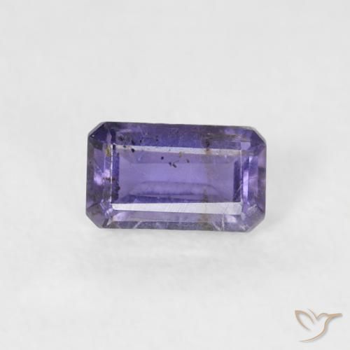 0.27ct طبيعي بنفسجى متوسط إيوليت, قص الزمرد, SI