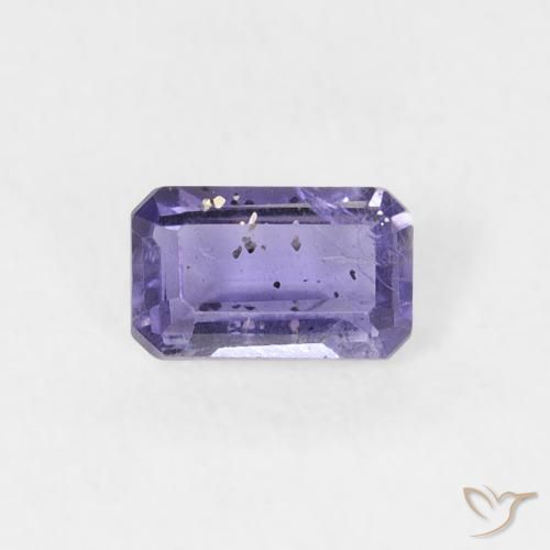 0.26ct طبيعي بنفسجى متوسط إيوليت, قص الزمرد, VS-SI