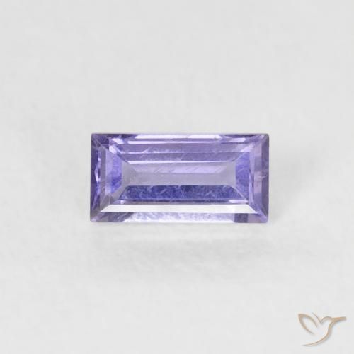 0.21ct طبيعي بنفسجى فاتح متوسط إيوليت, باجيت, VS-SI