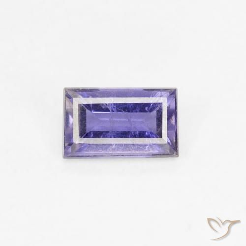 0.24ct طبيعي أزرق بنفسجى كثيف إيوليت, باجيت, قليلا جدا