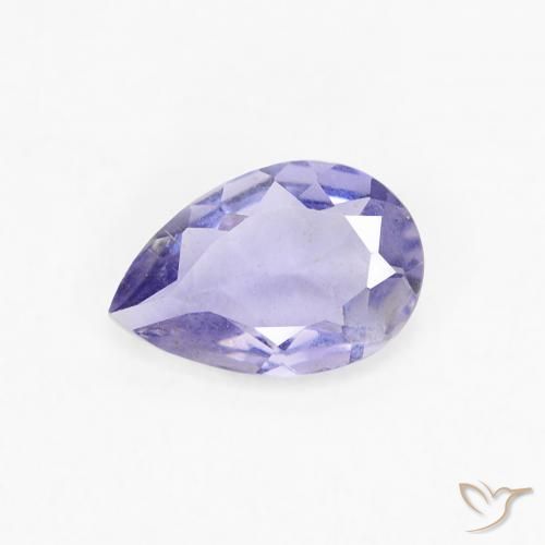 0.28ct طبيعي Medium Light-Violet إيوليت, شكل الكمثرى, قليلا جدا