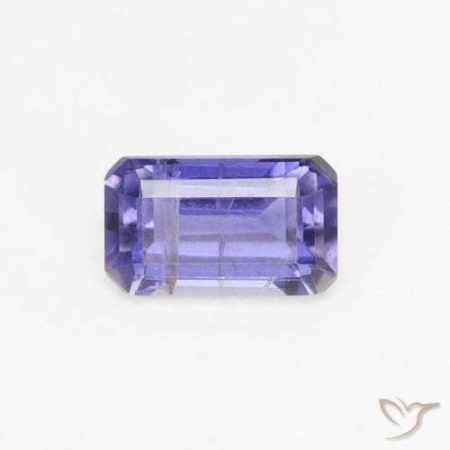 0.30ct طبيعي أزرق بنفسجى كثيف إيوليت, قص الزمرد, VS-SI