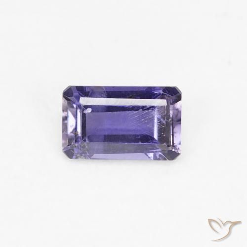 0.26ct طبيعي بنفسجى داكن إيوليت, قص الزمرد, VS-SI