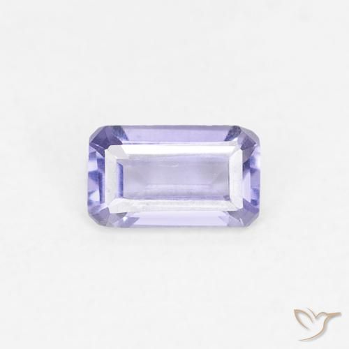 0.21ct طبيعي بنفسجي وردي إيوليت, قص الزمرد, قليلا جدا