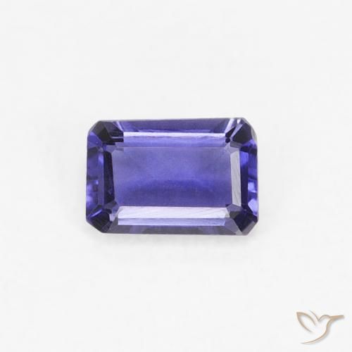 0.24ct طبيعي أرجوانى مزرق داكن إيوليت, قص الزمرد, قليلا جدا
