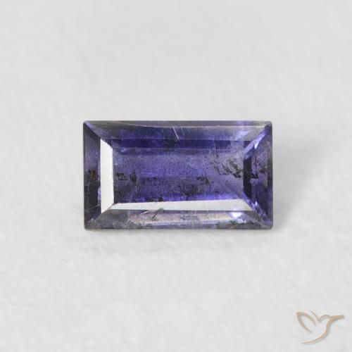 0.26ct طبيعي بنفسجى غامق إيوليت, باجيت, VS-SI