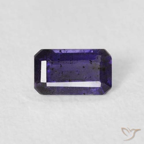 0.25ct طبيعي بنفسجى باذنجانى إيوليت, قص الزمرد, VS-SI