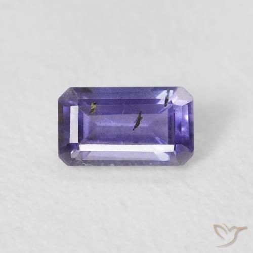 0.27ct طبيعي بنفسجى داكن إيوليت, قص الزمرد, VS-SI