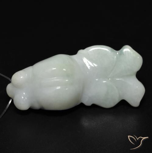 25.77ct طبيعي أخضر متوسط يشم, فانسى, نصف شفاف