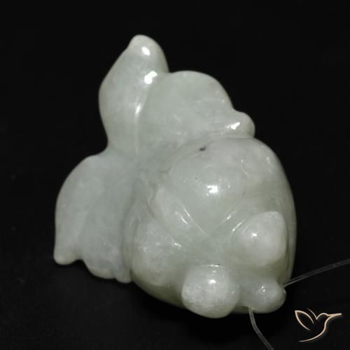 40.87ct طبيعي أخضر متوسط يشم, فانسى, نصف شفاف
