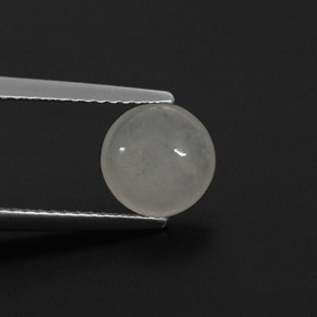 اليشمك أبيض طبيعي، قصة دائرى، 1.59 قيراط، نصف شفاف