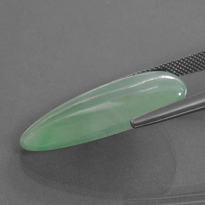 اليشمك أخضر طبيعي، فانسى، 21.30 قيراط، شفاف