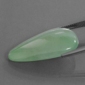 اليشمك أخضر طبيعي، فانسى، 25.32 قيراط، شفاف