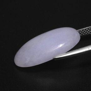 اليشمك الخزامي طبيعي، قصة بيضاوى، 12.14 قيراط، غير شفاف