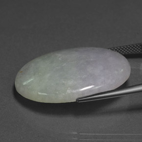 اليشمك الخزامي طبيعي، بيضوي، 35.15 قيراط، نصف شفاف