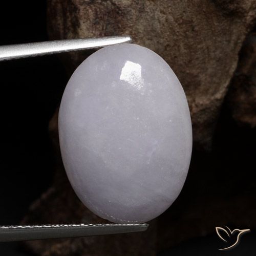 8.98ct طبيعي رمادي اليشمك, بيضوي, نصف شفاف