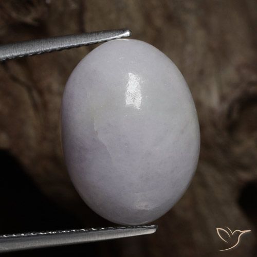 14.15ct طبيعي رمادي اليشمك, بيضوي, غير شفاف