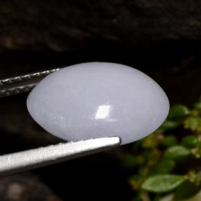 اليشمك الخزامي طبيعي، قصة بيضاوى، 4.86 قيراط، نصف شفاف