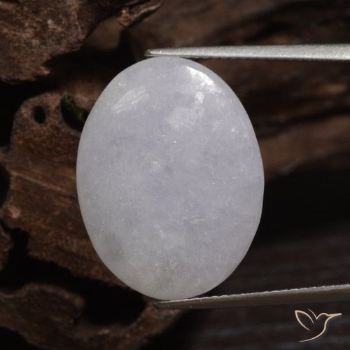 15.11ct طبيعي رمادي اليشمك, بيضوي, نصف شفاف