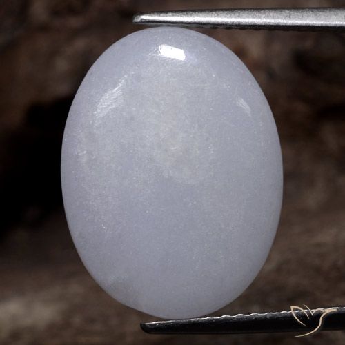 9.68ct طبيعي رمادي اليشمك, بيضوي, نصف شفاف