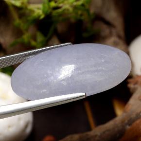 اليشمك بنفسجى فاتح طبيعي، قصة بيضاوى، 28.17 قيراط، نصف شفاف