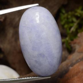 اليشمك بنفسجى فاتح طبيعي، قصة بيضاوى، 23.85 قيراط، غير شفاف