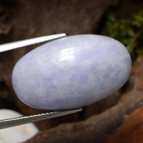 اليشمك بنفسجى فاتح طبيعي، قصة بيضاوى، 23.85 قيراط، غير شفاف