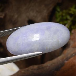 اليشمك بنفسجى فاتح طبيعي، قصة بيضاوى، 23.85 قيراط، غير شفاف