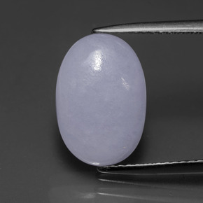 اليشمك الخزامي طبيعي، قصة بيضاوى، 4.50 قيراط، نصف شفاف