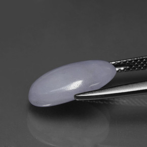 اليشمك الخزامي طبيعي، قصة بيضاوى، 4.38 قيراط، غير شفاف