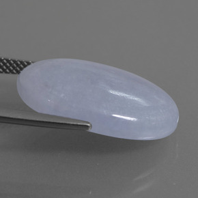 اليشمك الخزامي طبيعي، قصة بيضاوى، 14.80 قيراط، نصف شفاف