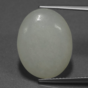 اليشمك أخضر طبيعي، قصة بيضاوى، 11.44 قيراط، نصف شفاف