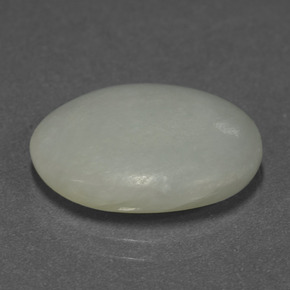 اليشمك أخضر طبيعي، قصة بيضاوى، 11.44 قيراط، نصف شفاف