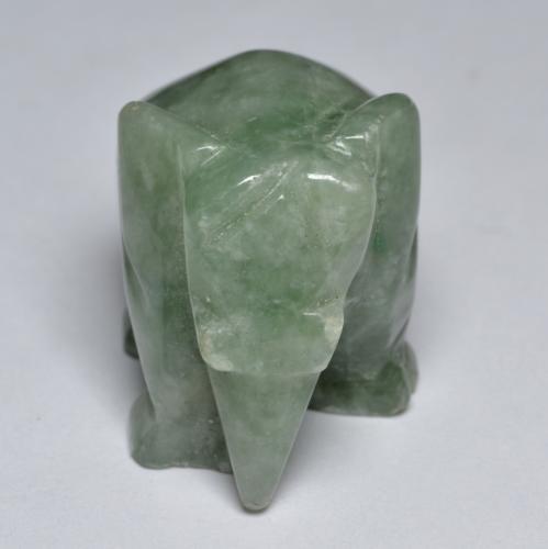 جاديت طبيعي بلون Medium Light Green، وزن ‎64.40‎ قيراط، شكل شكل خيالي، مقاس ‎25.7x16.2‎ مم