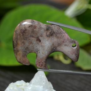 يشب أو جاسبر متعدد الألوان طبيعي، شكل خيالي، 47.04 قيراط، غير شفاف