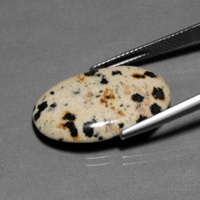 يشب أو جاسبر متعدد الألوان طبيعي، قصة بيضاوى، 12.82 قيراط، غير شفاف