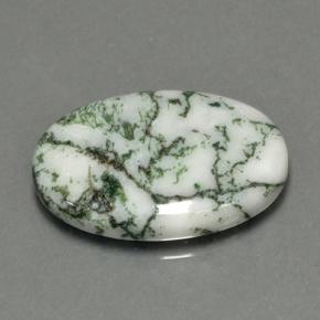 يشب أو جاسبر متعدد الألوان طبيعي، قصة بيضاوى، 17.12 قيراط، غير شفاف