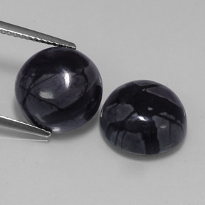 أحجار يشب أو جاسبر متعدد الألوان طبيعية، قصة دائرى، غير شفاف، وزنها  قيراط