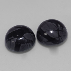 أحجار يشب أو جاسبر متعدد الألوان طبيعية، قصة دائرى، غير شفاف، وزنها  قيراط