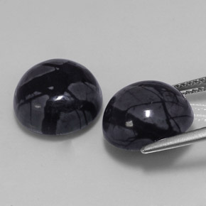 أحجار يشب أو جاسبر متعدد الألوان طبيعية، قصة دائرى، غير شفاف، وزنها  قيراط