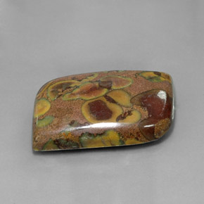 يشب أو جاسبر متعدد الألوان طبيعي، شكل خيالي، 34.76 قيراط، غير شفاف