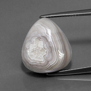 يشب أو جاسبر متعدد الألوان طبيعي، شكل الكمثرى، 10.91 قيراط، غير شفاف