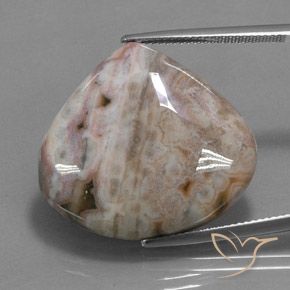 32.85ct طبيعي متعدد الألوان يشب أو جاسبر, شكل الكمثرى, غير شفاف, Photo A