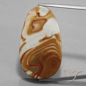 30.93ct طبيعي متعدد الألوان يشب أو جاسبر, فانسى, غير شفاف