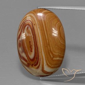 17.32ct طبيعي متعدد الألوان يشب أو جاسبر, بيضوي, غير شفاف