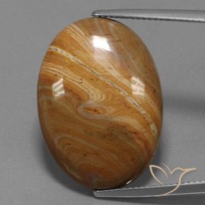 19.95ct طبيعي متعدد الألوان يشب أو جاسبر, بيضوي, غير شفاف