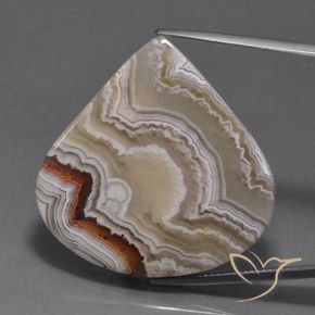 39.03ct طبيعي متعدد الألوان يشب أو جاسبر, شكل الكمثرى, غير شفاف